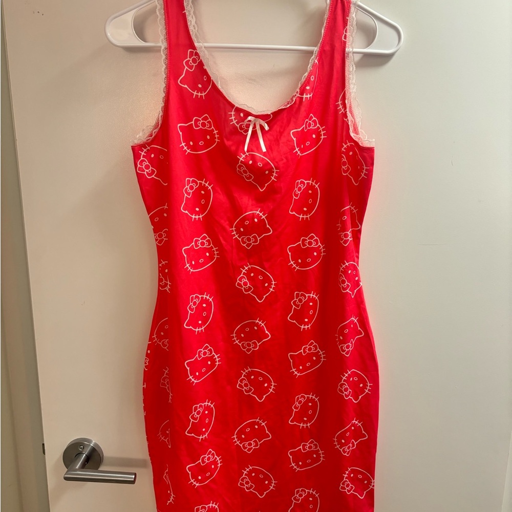 hot pink Hello Kitty Sleeveless Dress